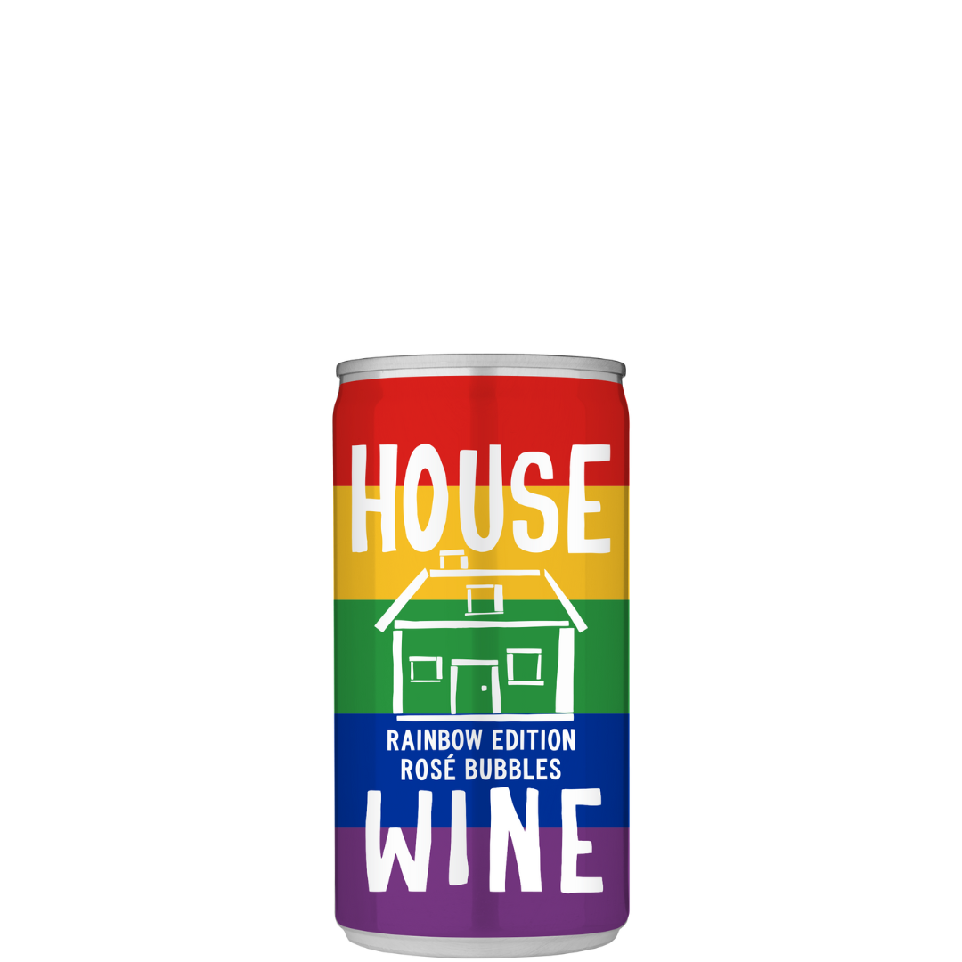 House Wine Sparkling Rosé Rainbow 200ml Can