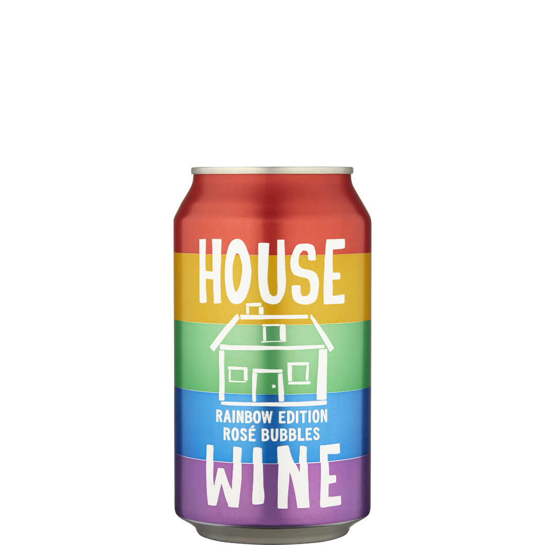 House Wine Rainbow Sparkling Rosé 355ml Can