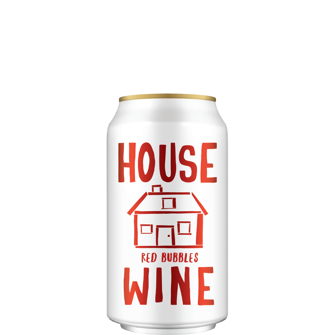 House Wine Red Bubbles 355ml Can