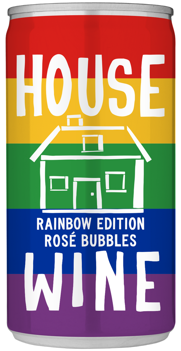 House Wine Sparkling Rosé Rainbow 187ml Cans