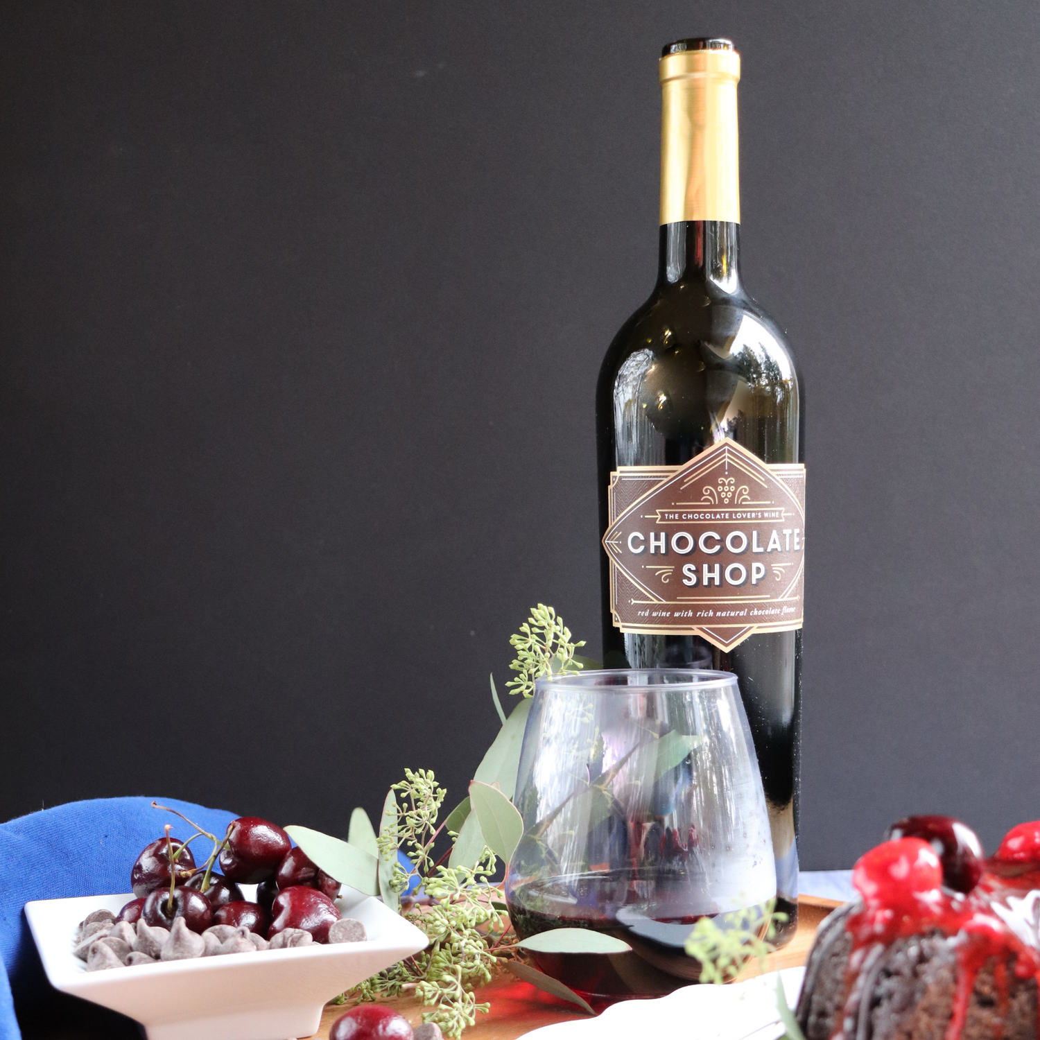 Chocolate Shop Chocolate Red Wine