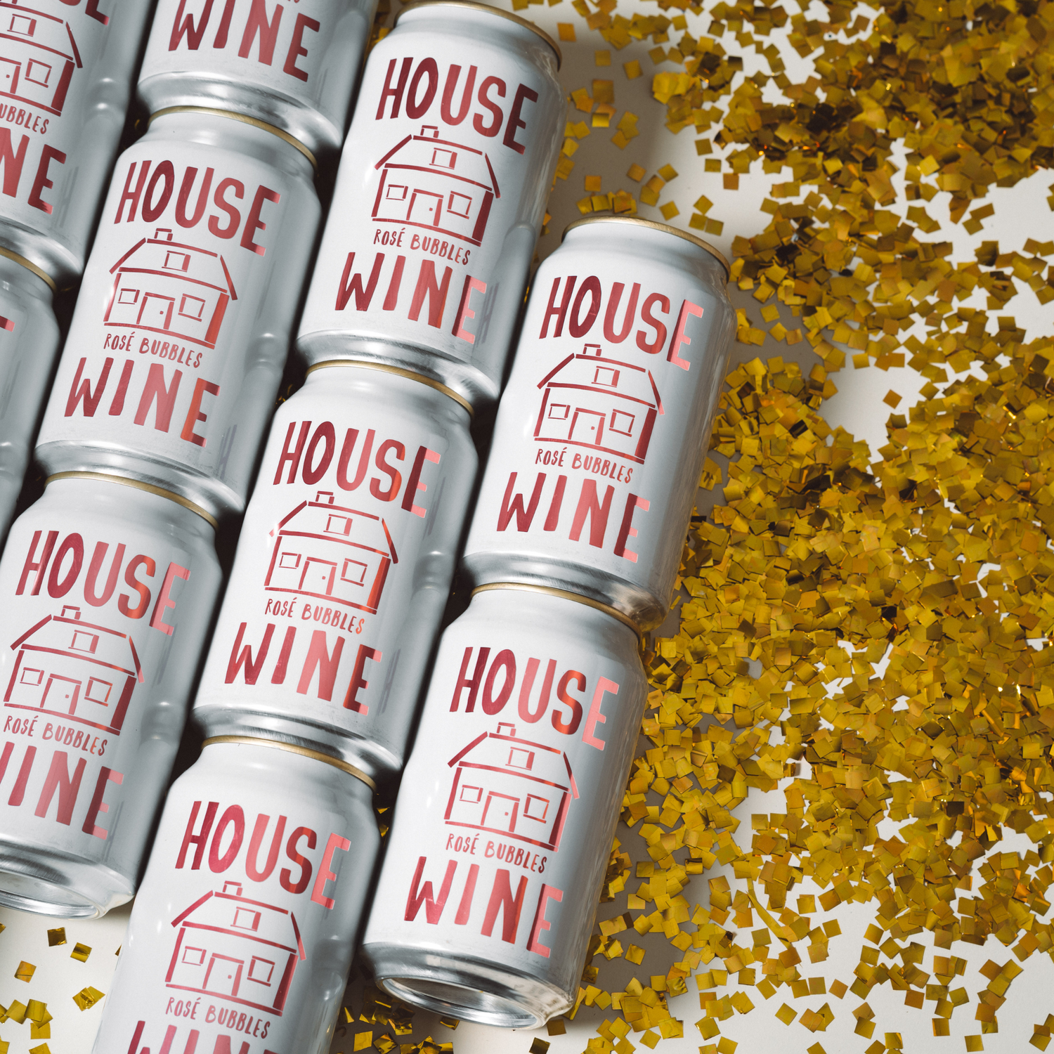 House Wine Rosé Bubbles 355ml Can