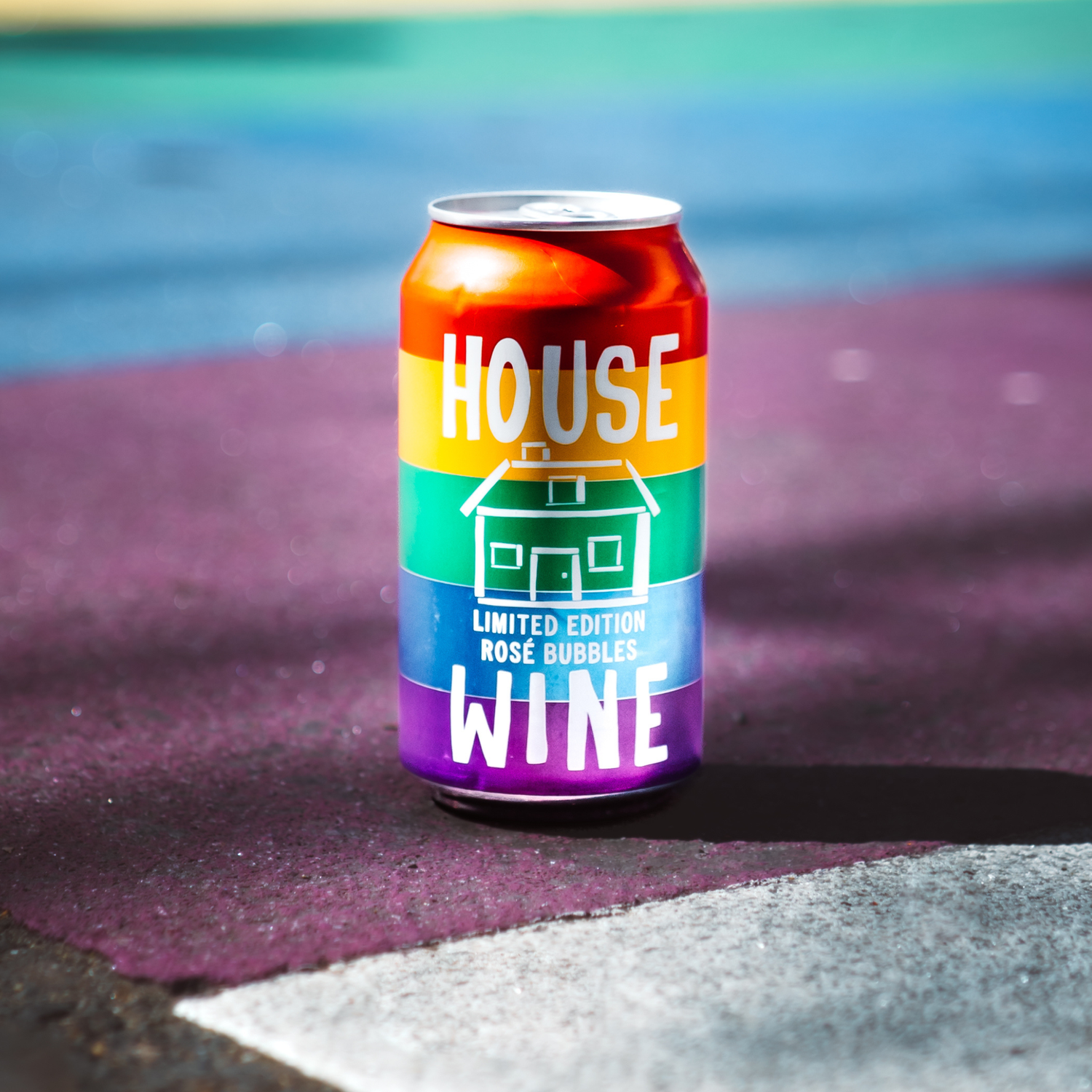 House Wine Rainbow Sparkling Rosé 355ml Can