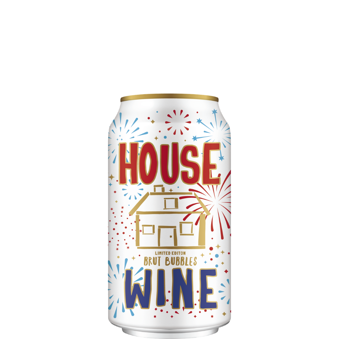 House Wine Limited Edition Brut Bubbles 355ml Can