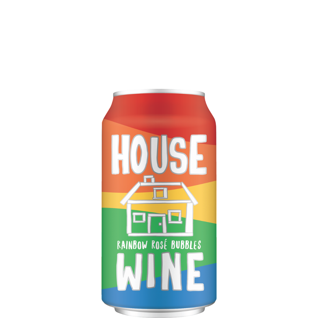 House Wine Rainbow Sparkling Rosé 355ml Can