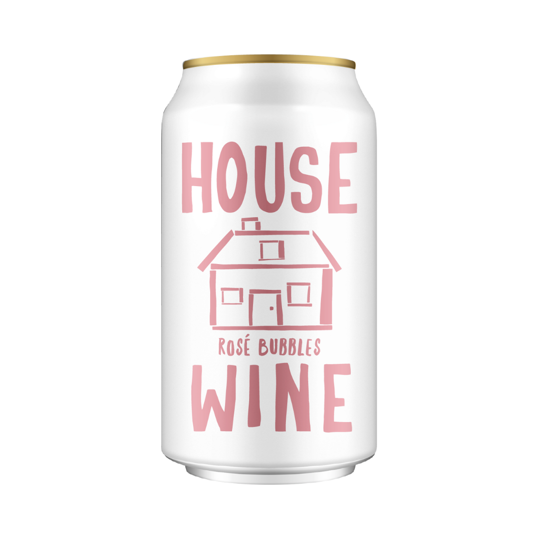 House Wine Rose Bubbles Can 355ml