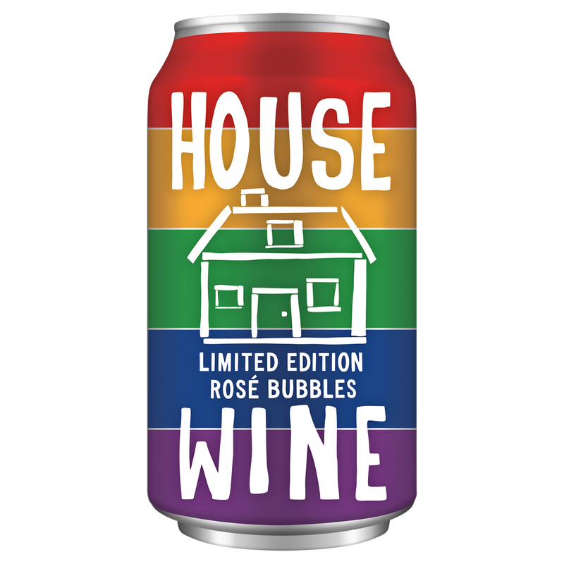 House Wine Rainbow Sparkling Rosé 375ml Can